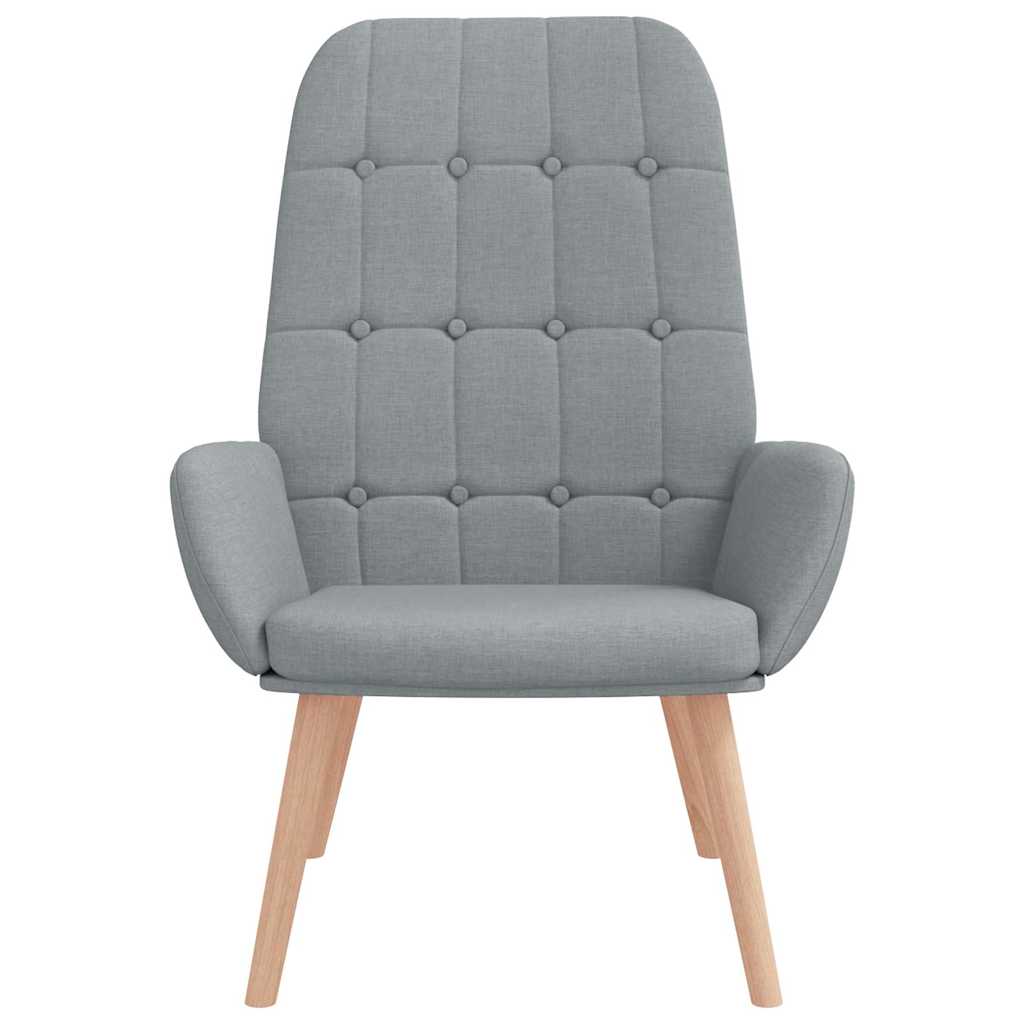 Lounge chair, light gray, textile