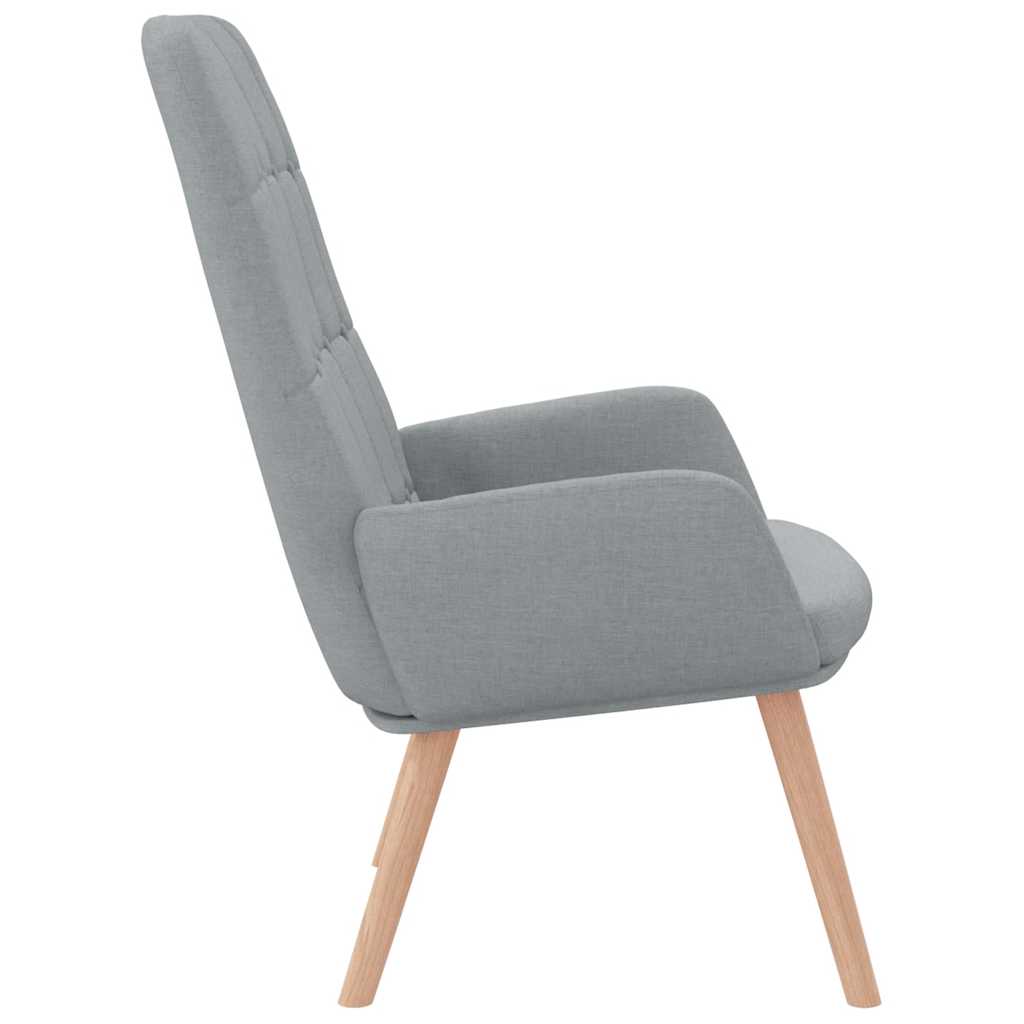 Lounge chair, light gray, textile