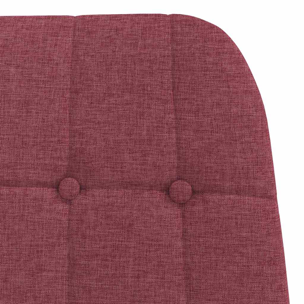 Lounge chair, wine red, textile