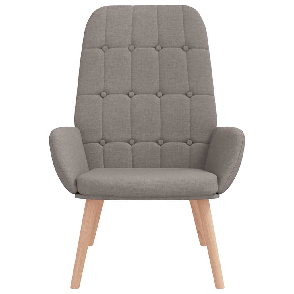 Lounge chair, taupe grey, textile