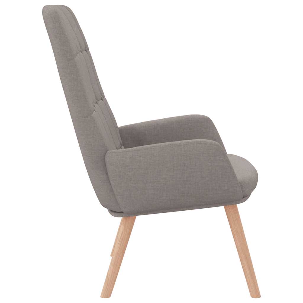 Lounge chair, taupe grey, textile