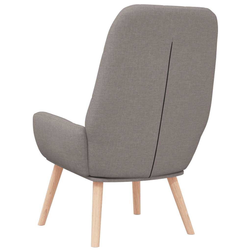 Lounge chair, taupe grey, textile