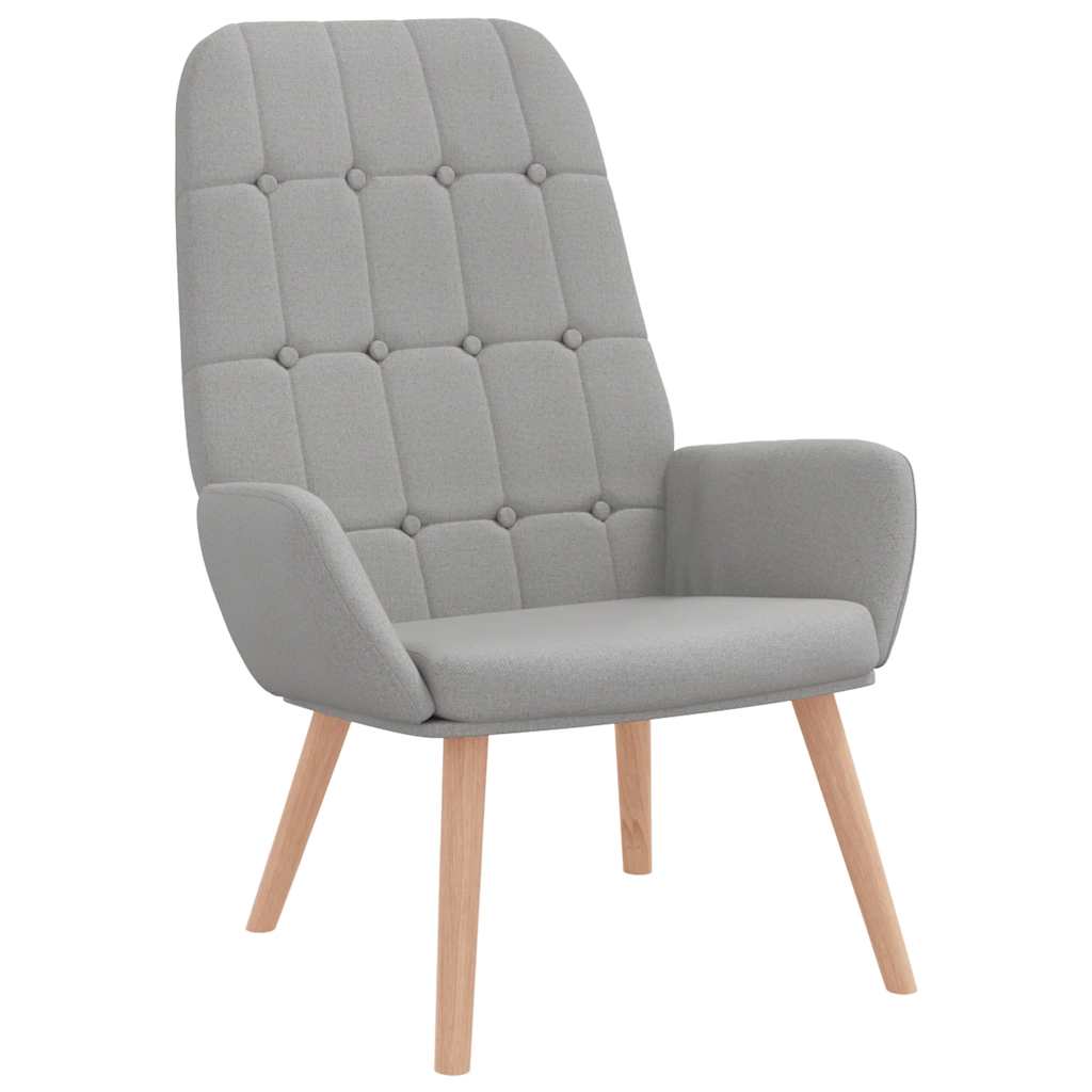 Cloud Grey Fabric Lounge Chair