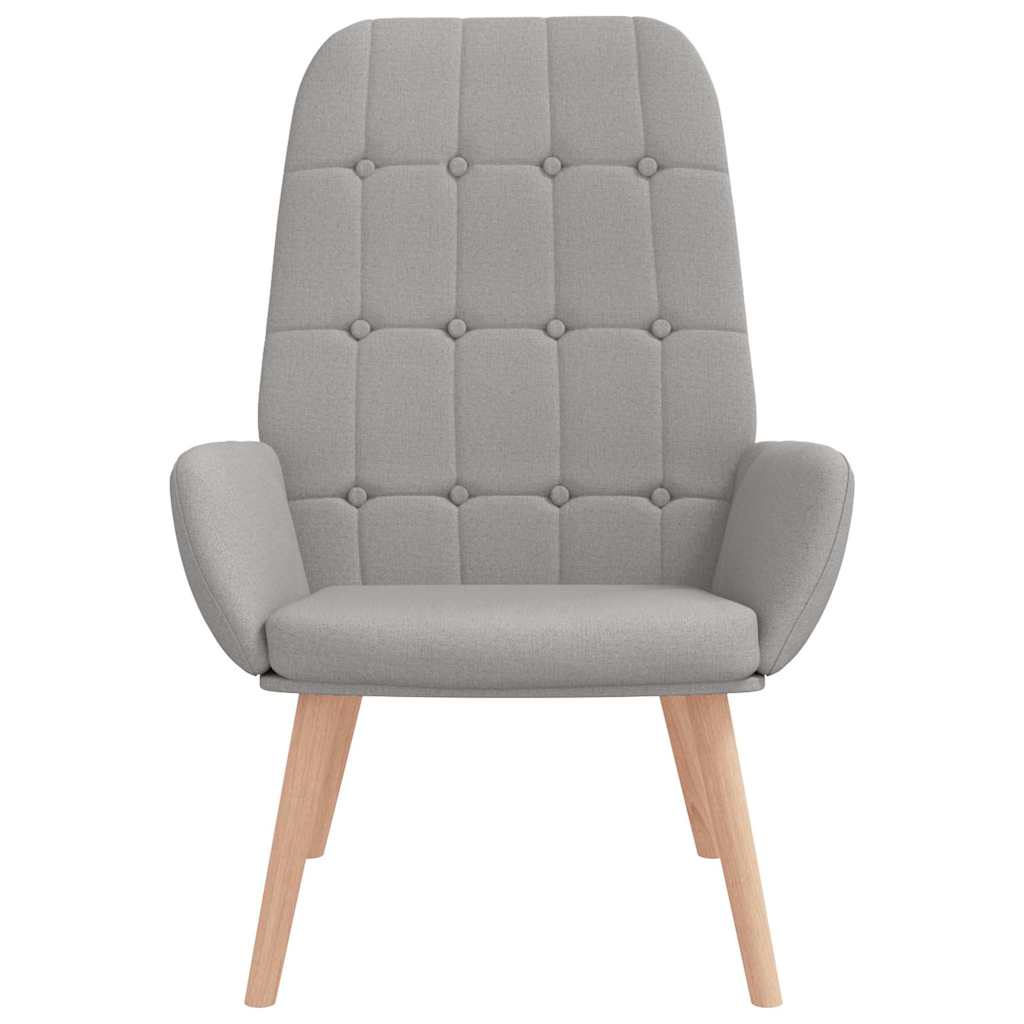 Cloud Grey Fabric Lounge Chair