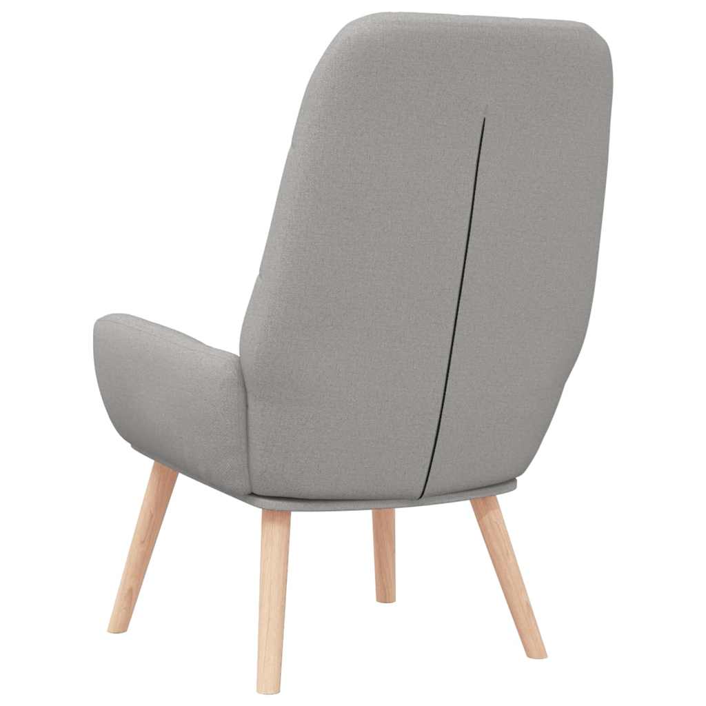 Cloud Grey Fabric Lounge Chair