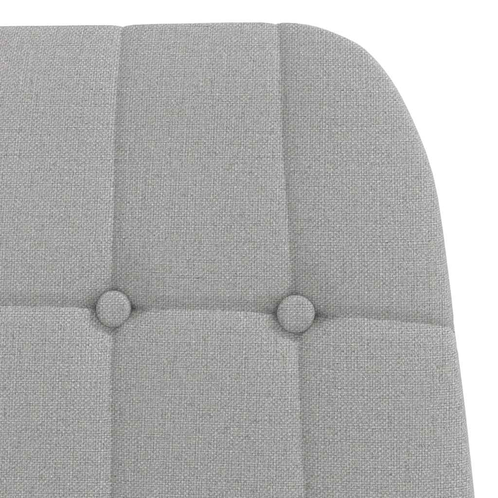 Cloud Grey Fabric Lounge Chair