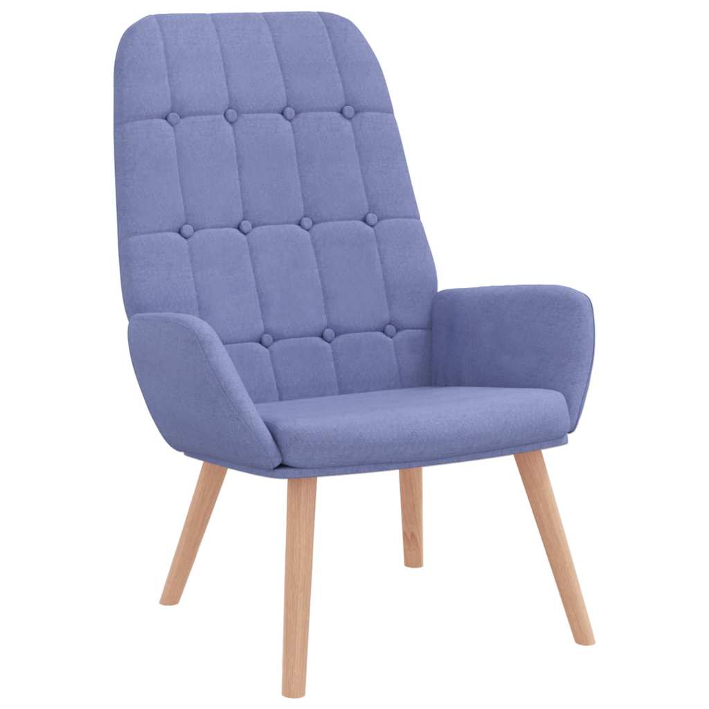 Lounge chair, blue jeans, textile material