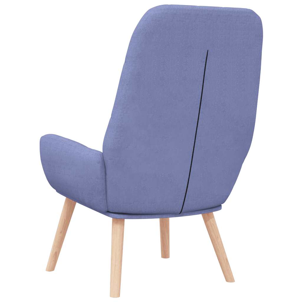 Lounge chair, blue jeans, textile material