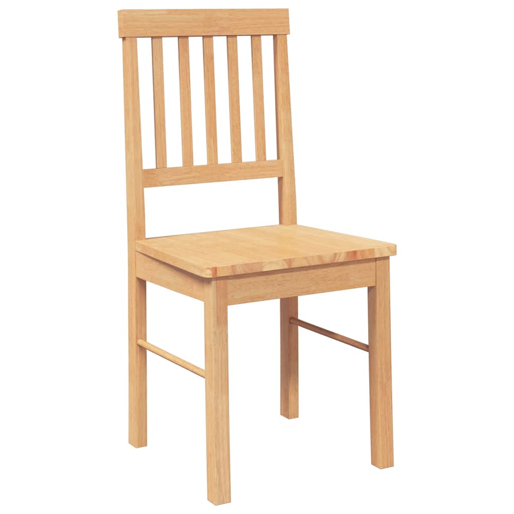 Dining Chairs 2 pcs Solid Wood Rubber