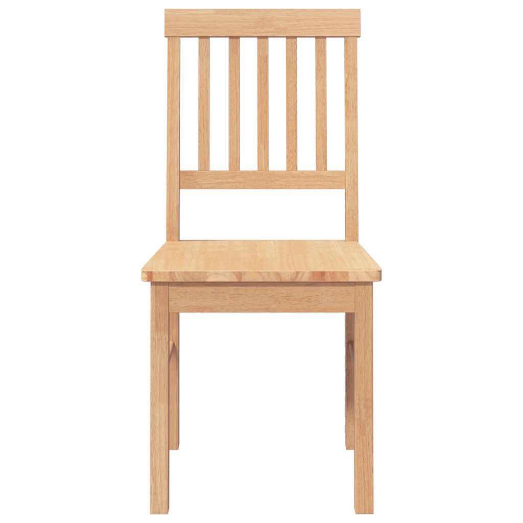 Dining Chairs 2 pcs Solid Wood Rubber