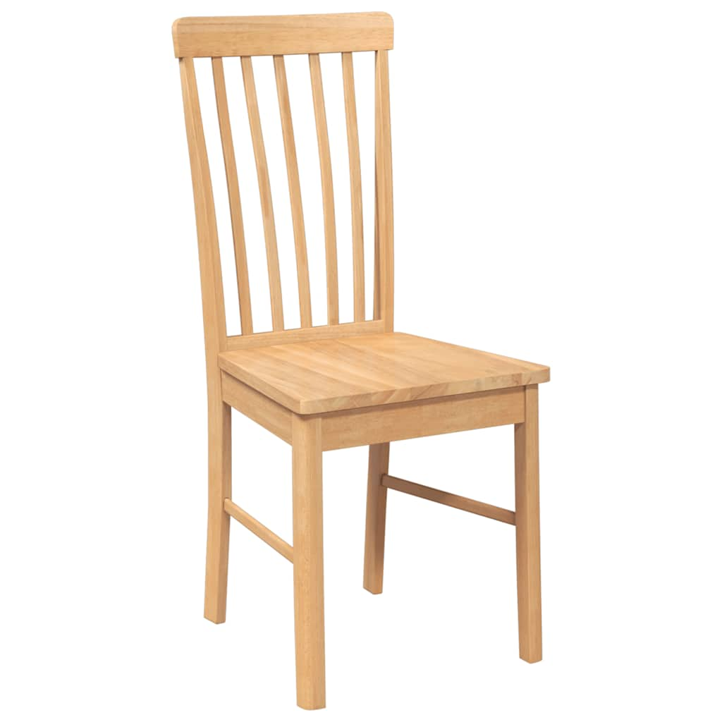 Dining Chairs 2 pcs Solid Wood Rubber