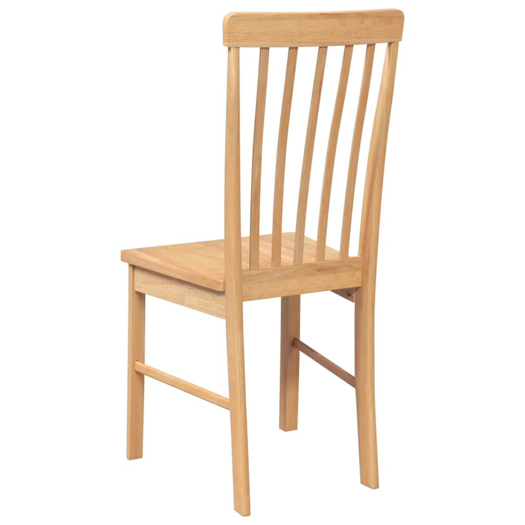 Dining Chairs 2 pcs Solid Wood Rubber