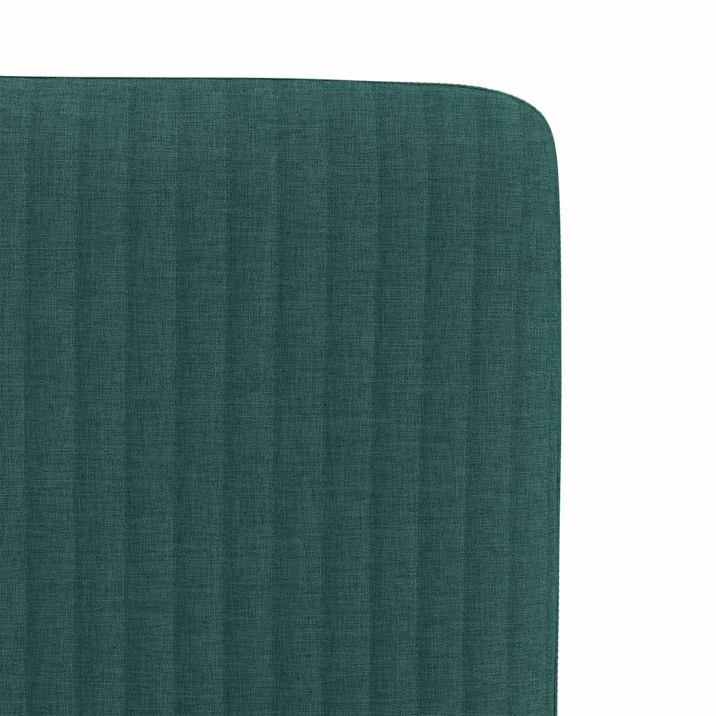 Dining room chairs 4 pcs Dark green fabric