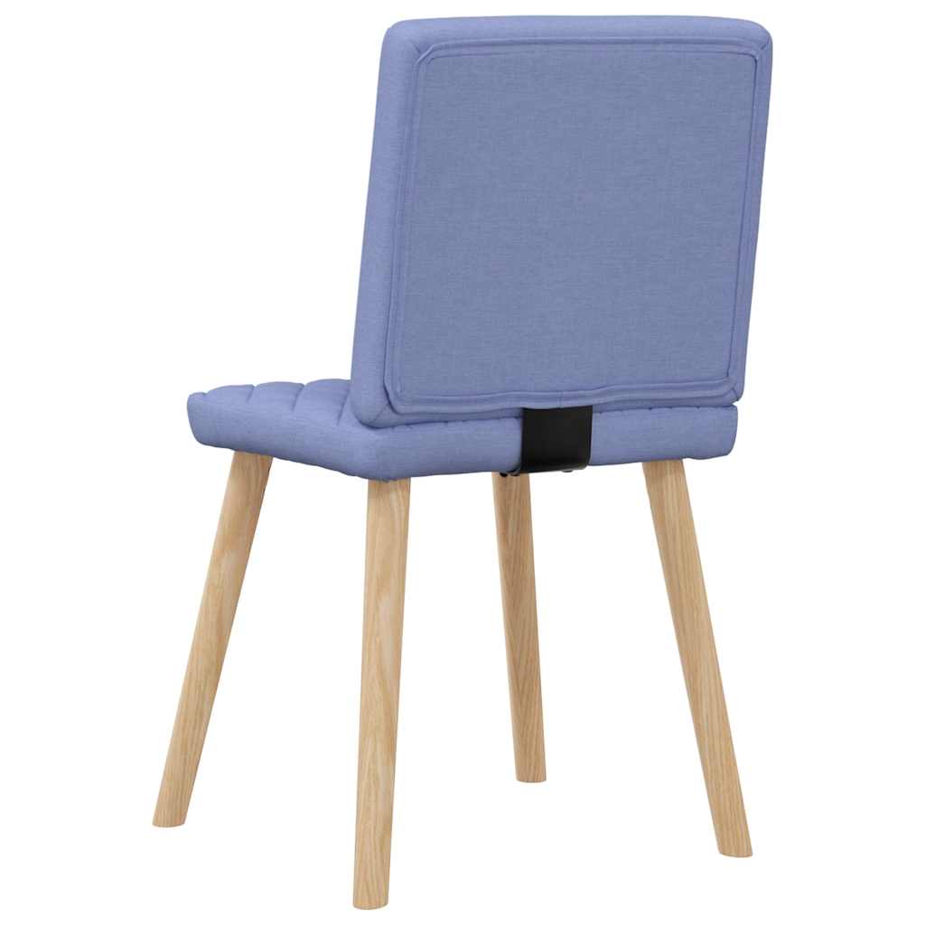 Dining room chairs 6 pcs Jeans Blue fabric