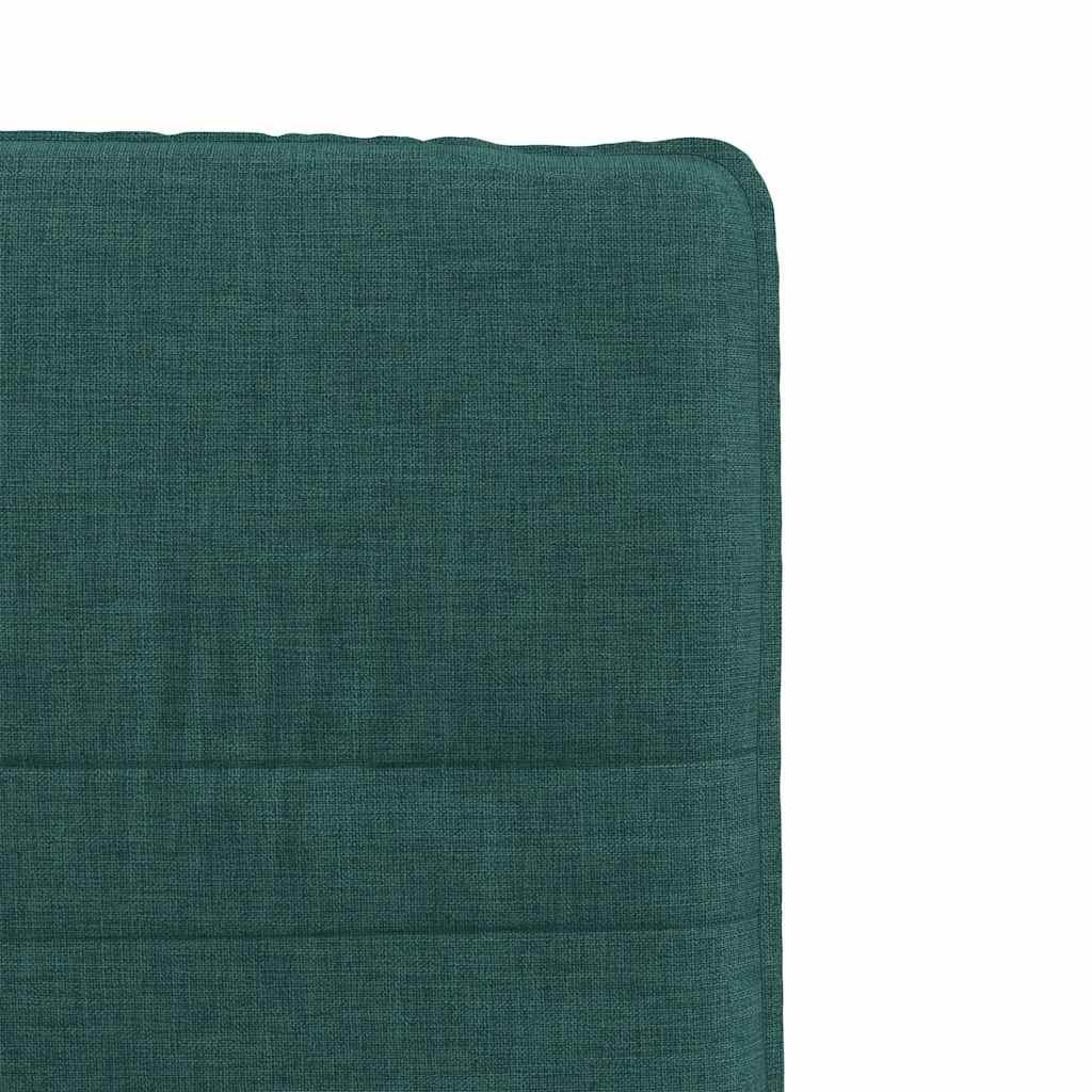 Scaune de bucătărie, 6 buc., verde închis, material textil