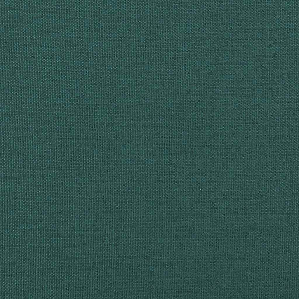 Scaune de bucătărie, 6 buc., verde închis, material textil