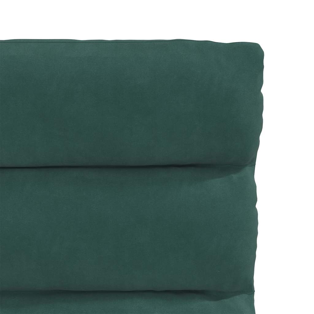 Kitchen chairs, 6 pcs., dark green, velvet