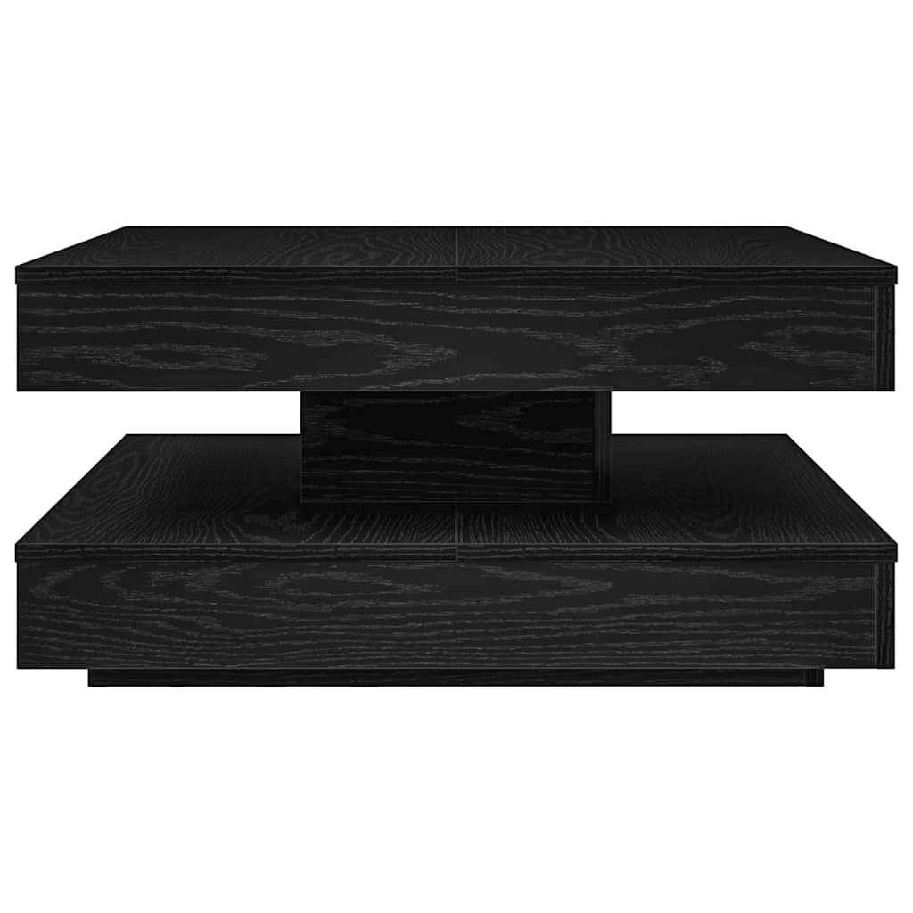 360 degree rotating coffee table, black 70x70x34.5 cm