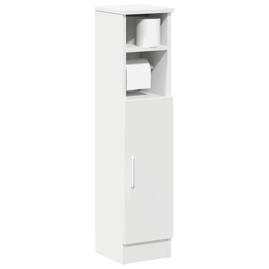 Bathroom cabinet with roller stand, white, 20.5x22x90 cm