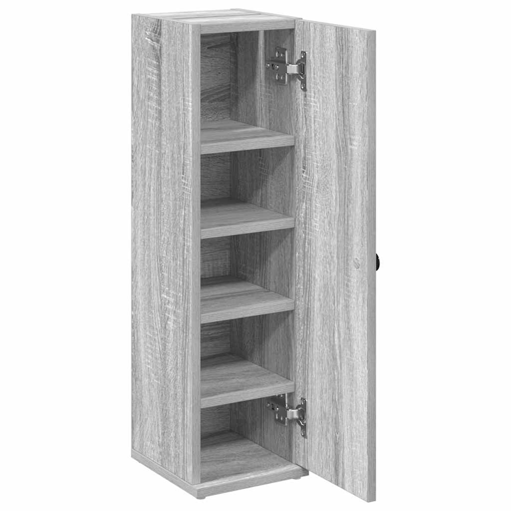 Bathroom cabinet with roller stand, sonoma gray, 20.5x22x72 cm