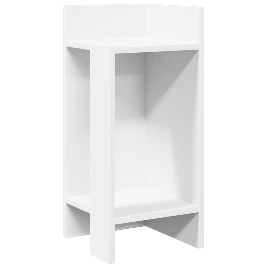 Side table with white shelf 25.5x27x60 cm