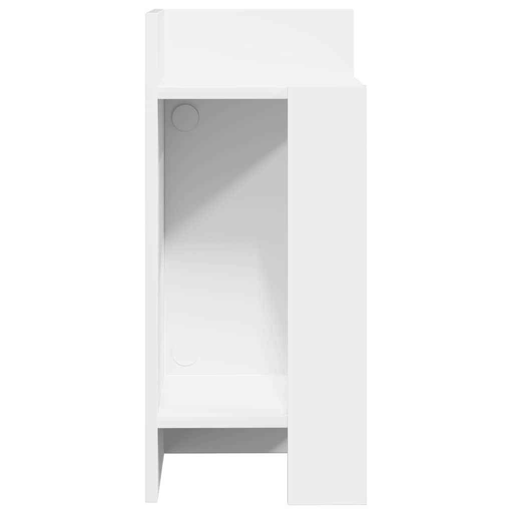 Side table with white shelf 25.5x27x60 cm