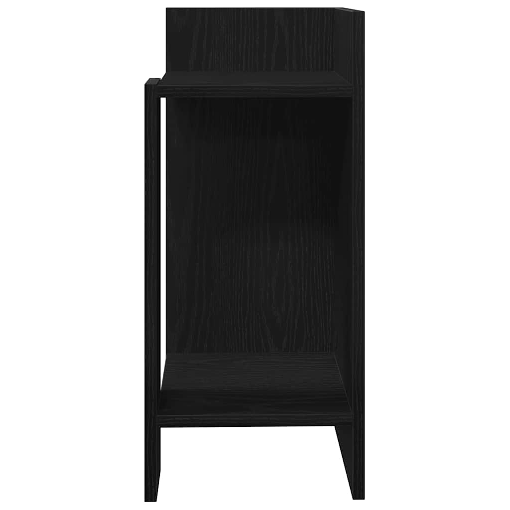 Side tables 2 pcs with black shelf 25.5x27x60 cm