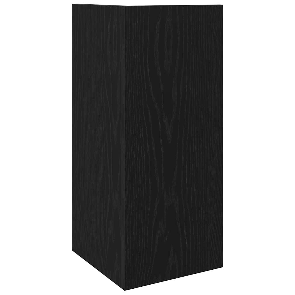 Side tables 2 pcs with black shelf 25.5x27x60 cm