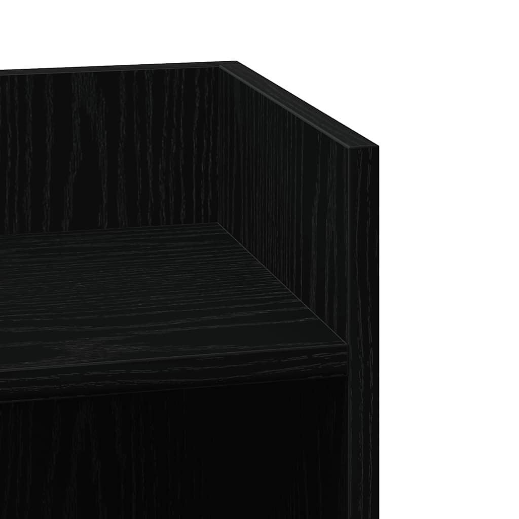 Side tables 2 pcs with black shelf 25.5x27x60 cm