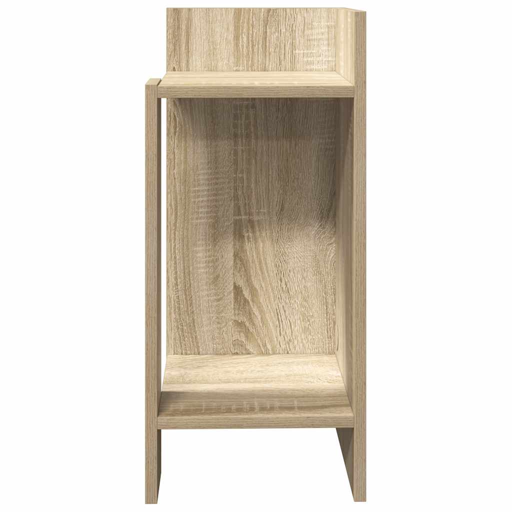 Side tables 2 pcs with shelf Sonoma Oak 25.5x27x60 cm