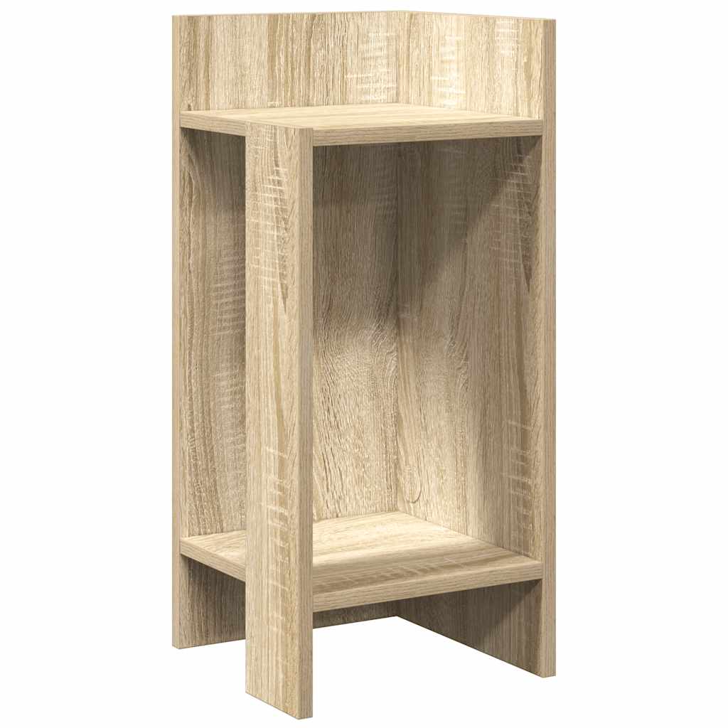 Side tables 2 pcs with shelf Sonoma Oak 25.5x27x60 cm