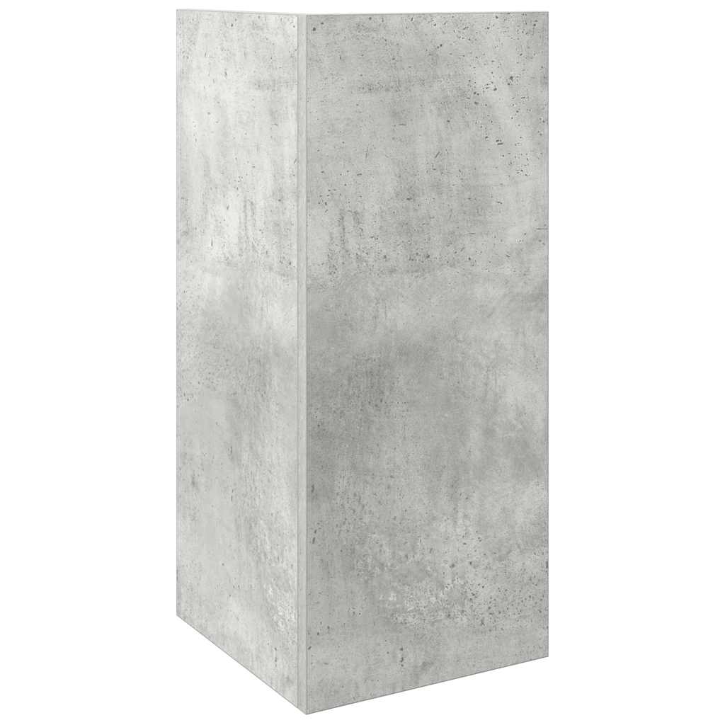 Side table with shelf concrete gray 25.5x27x60 cm