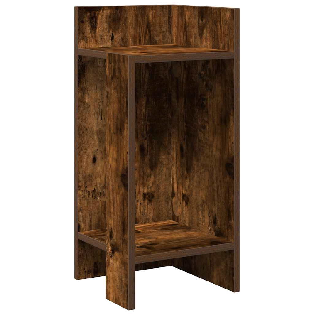 Side tables 2 pcs with smoked oak shelf 25.5x27x60 cm