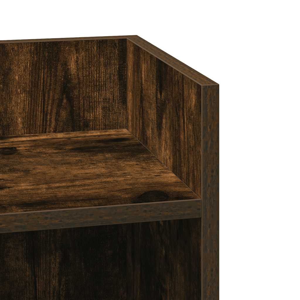 Side tables 2 pcs with smoked oak shelf 25.5x27x60 cm