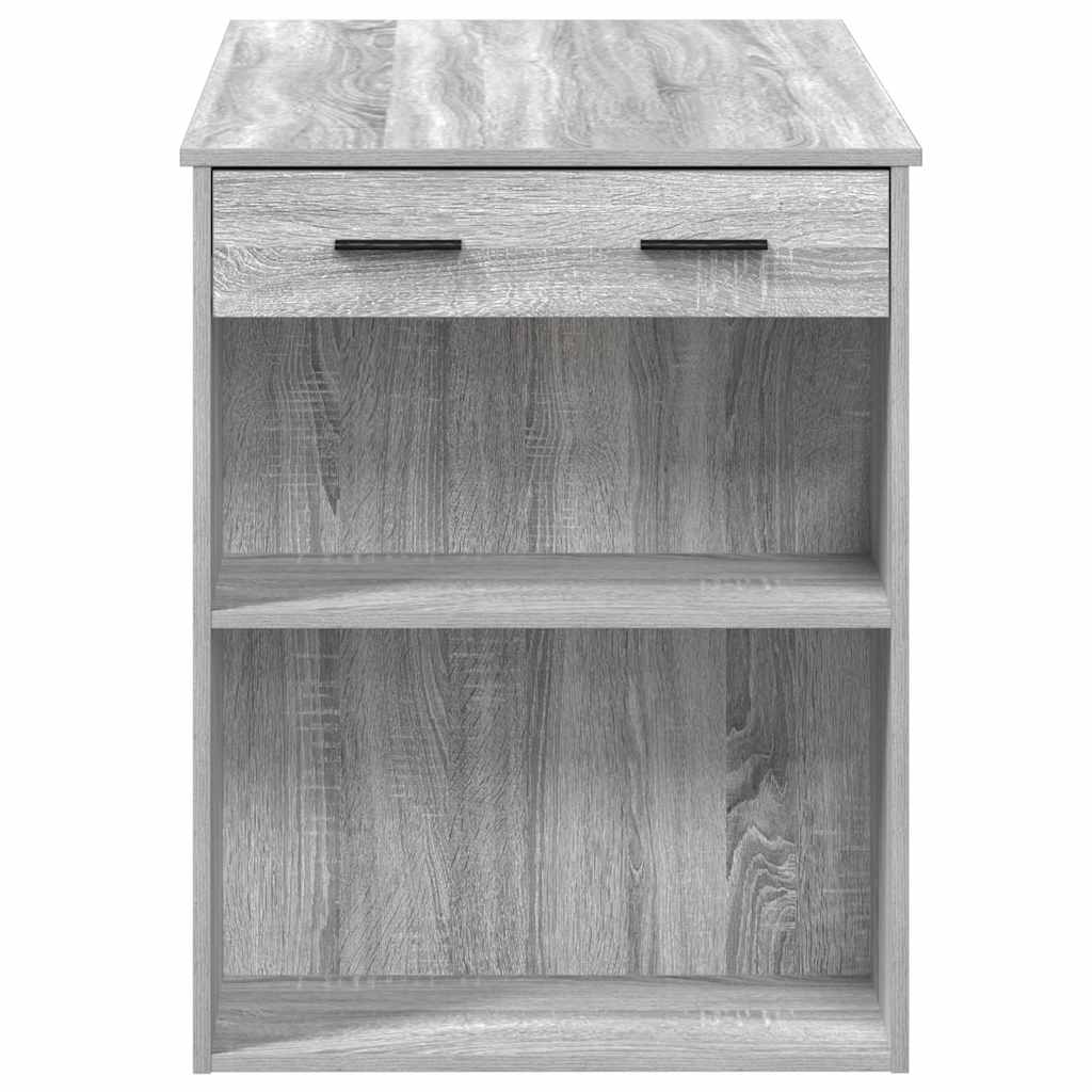 Desk with drawer and shelves Sonoma 102x62x77.5cm processed wood