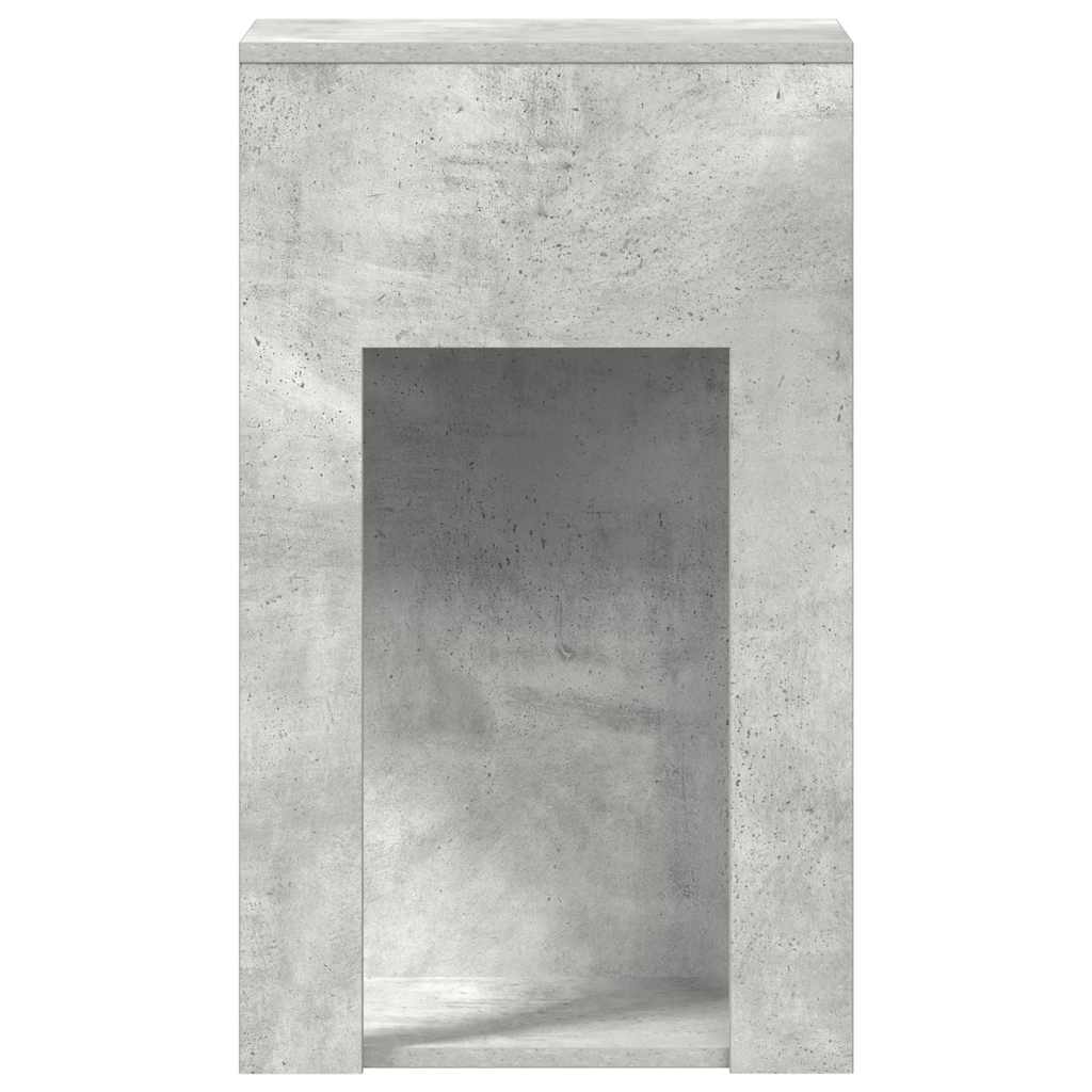 Suport turn computer cu sertar gri beton 30x44x74 cm