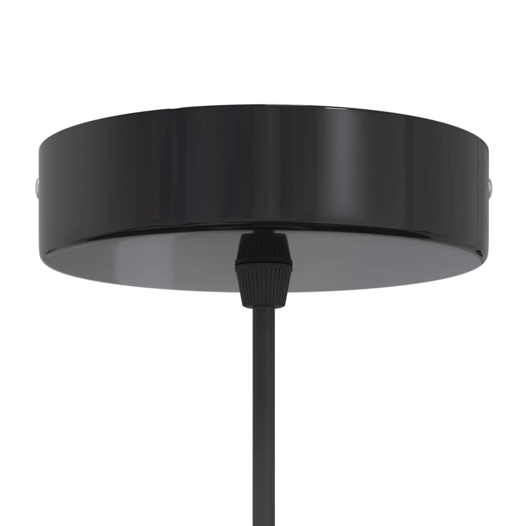 Height-adjustable pendant lamp E27 glossy black metal