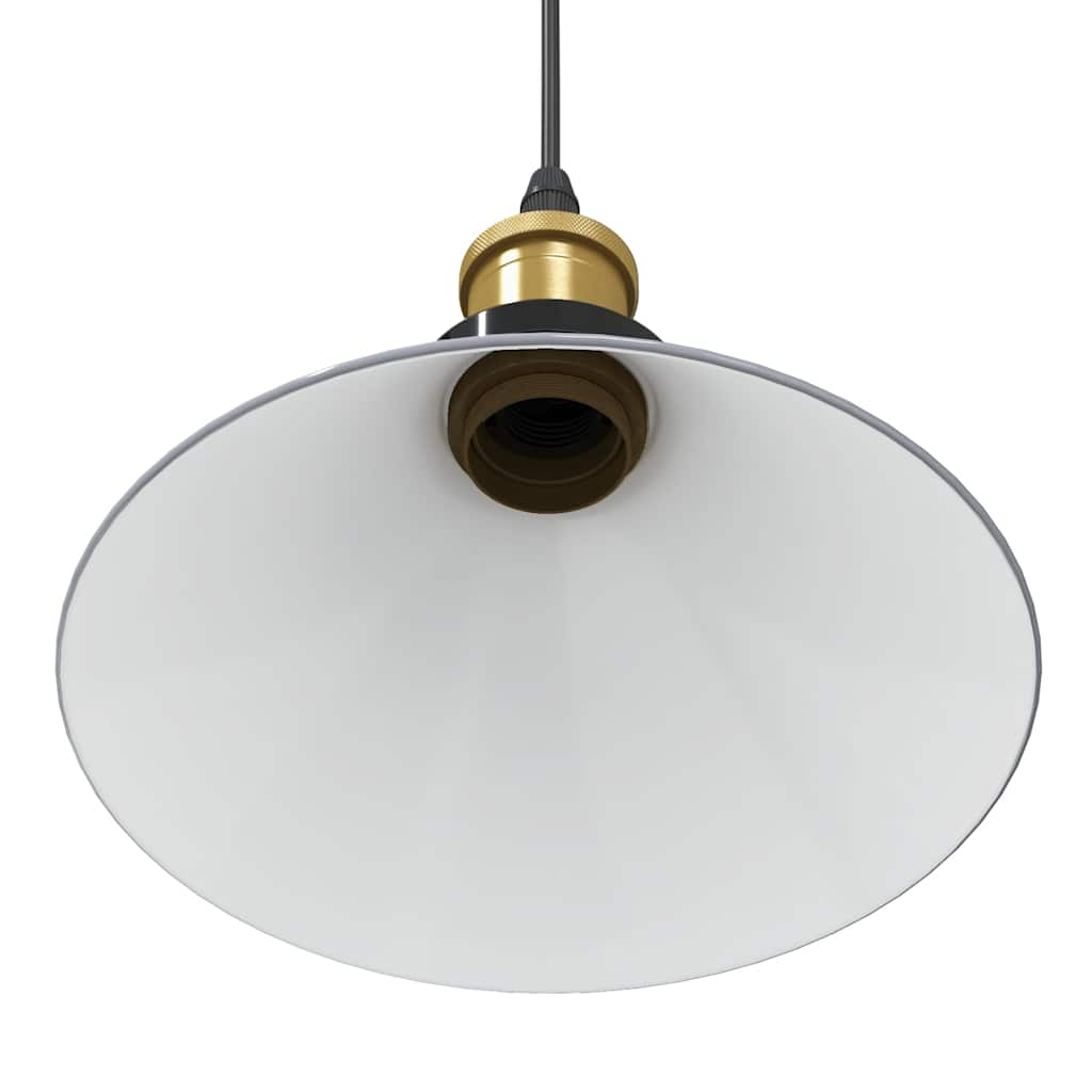 Height-adjustable pendant lamp E27 glossy grey metal