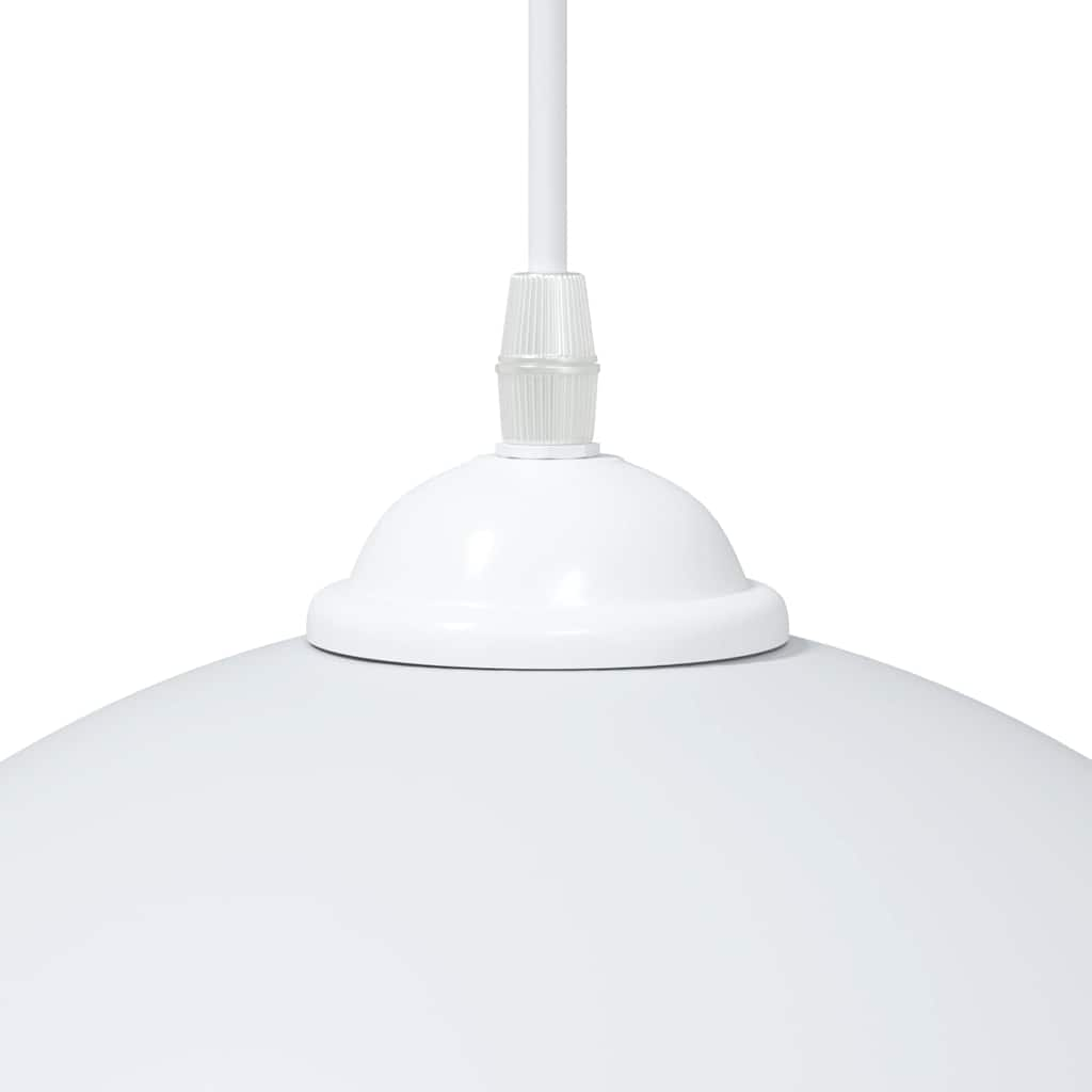 Pendant lamps 2 pcs E27, white, height adjustable, metal