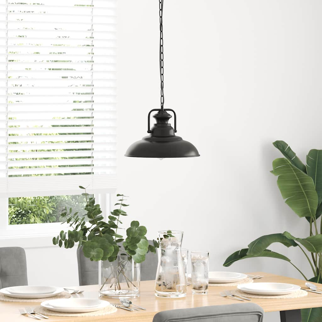 Hanging lamp E27 Black Ø 31 cm Iron