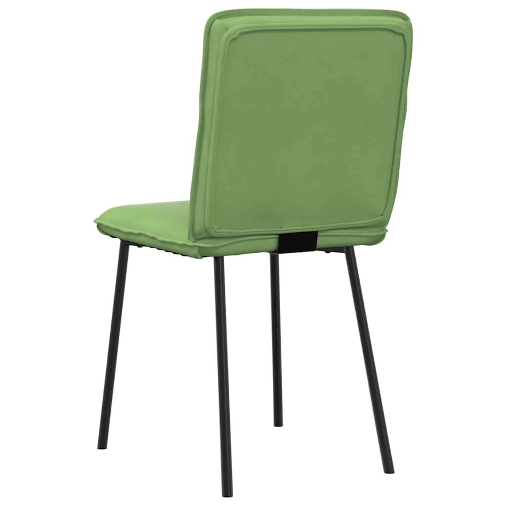 Kitchen chairs, 2 pcs., light green, velvet