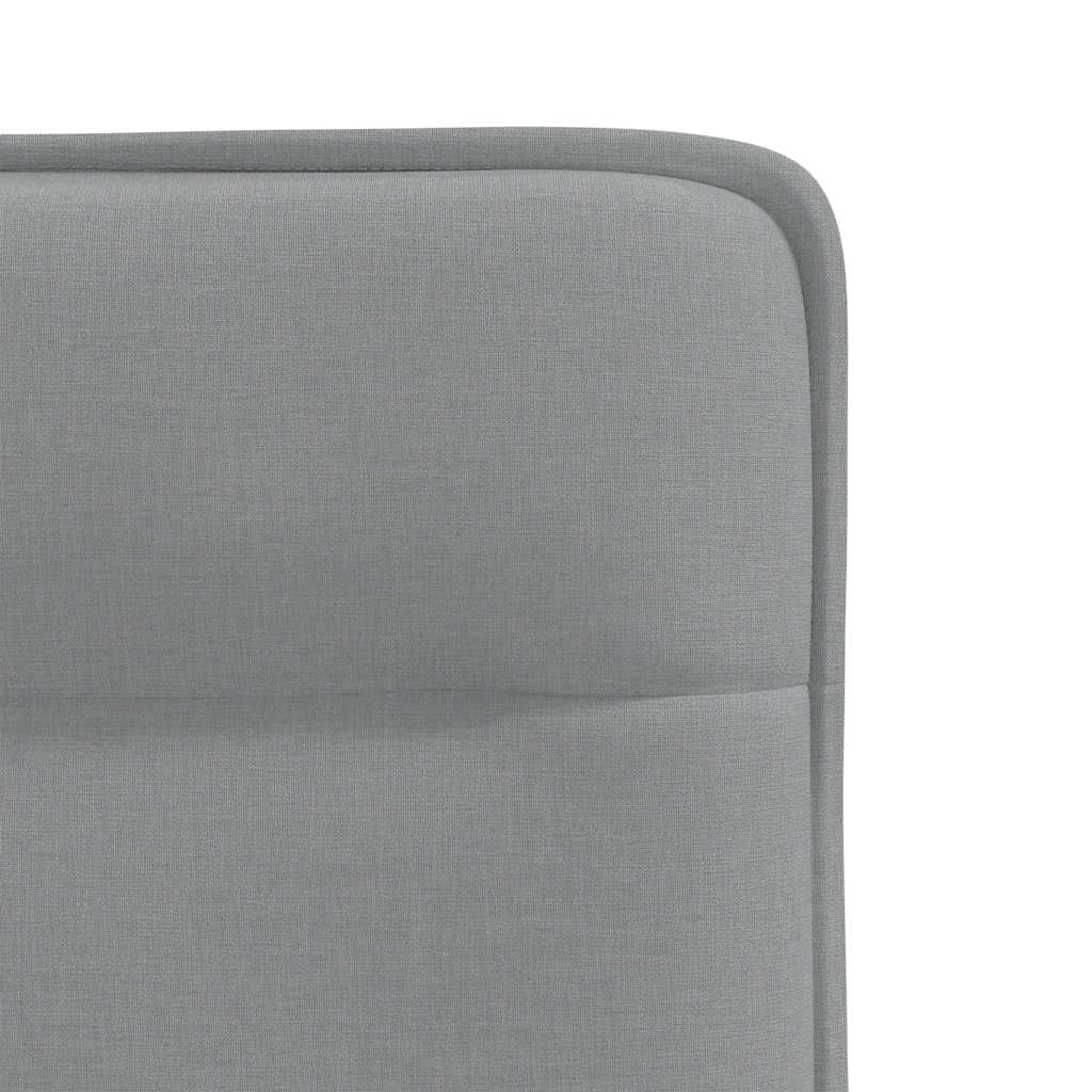 Kitchen chairs, 2 pcs., light gray, fabric