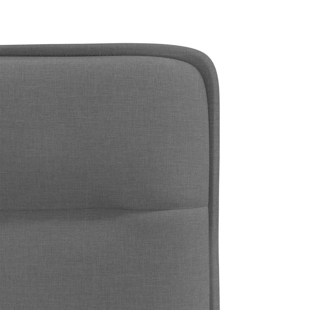 Dining chairs, 2 pcs., dark grey, fabric