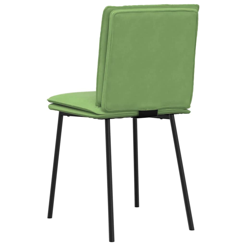 Kitchen chairs, 2 pcs., light green, velvet