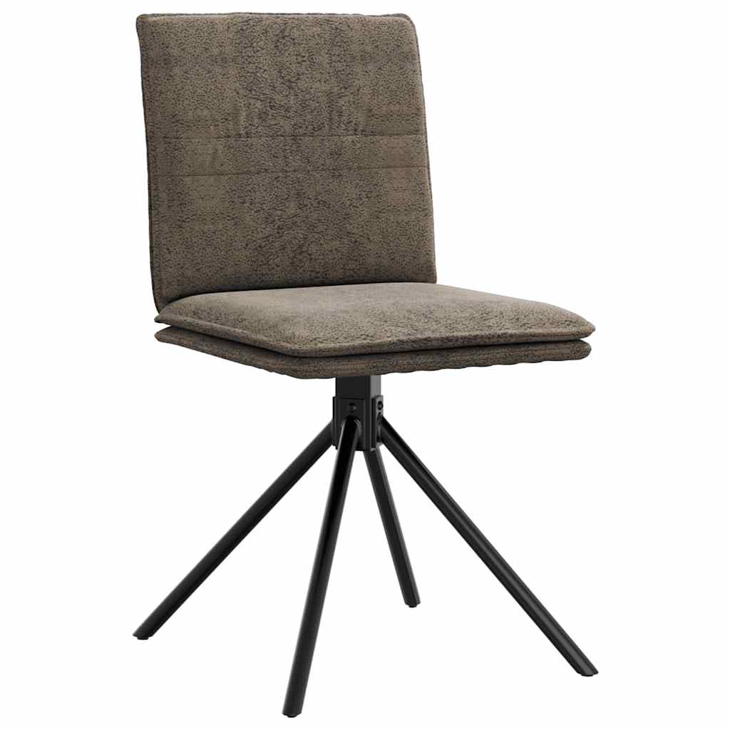 Dark Grey Faux Leather Dining Chair