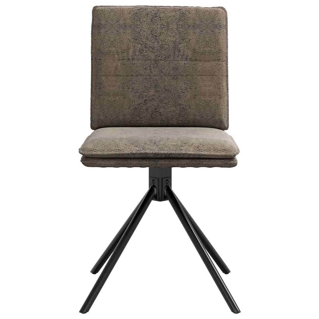 Dark Grey Faux Leather Dining Chair