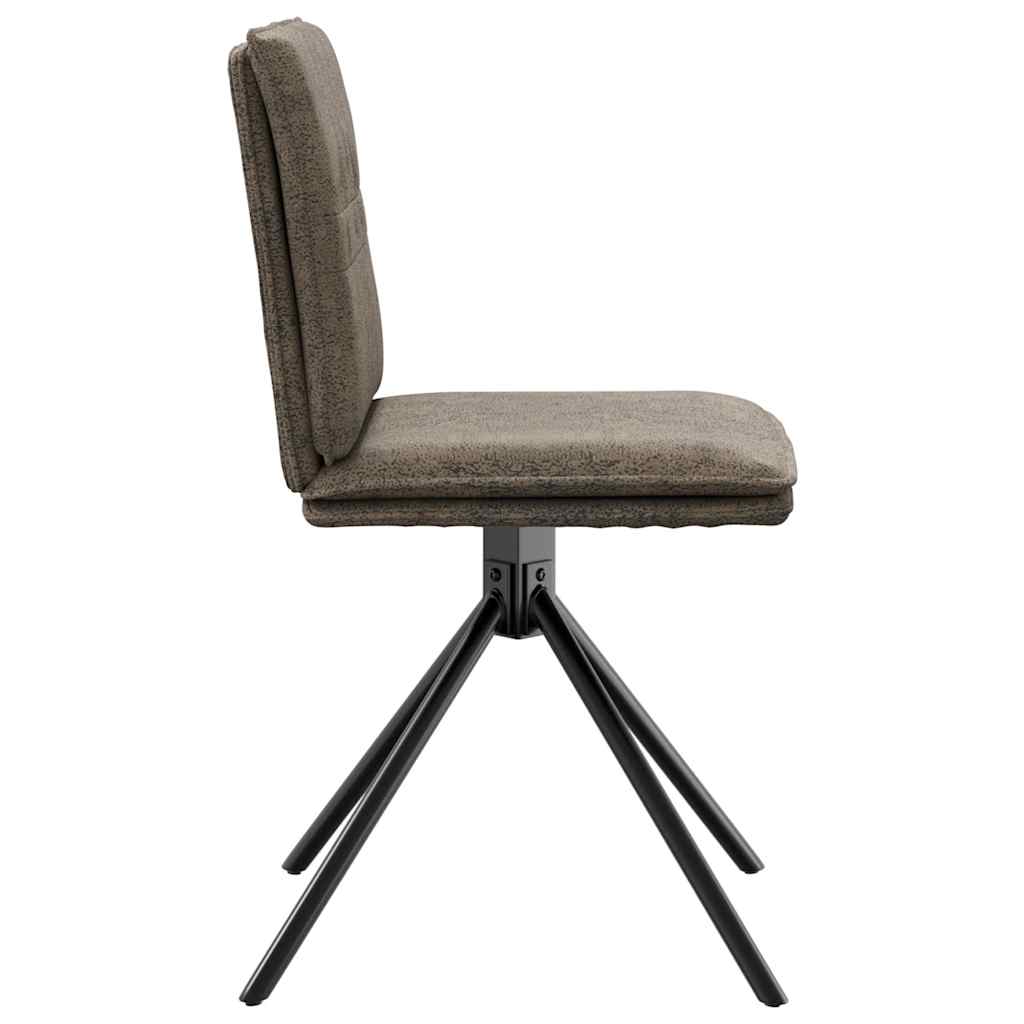 Dark Grey Faux Leather Dining Chair