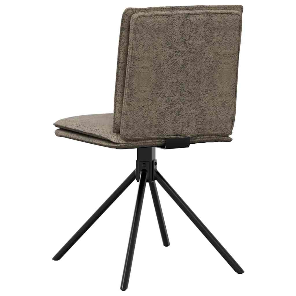 Dark Grey Faux Leather Dining Chair