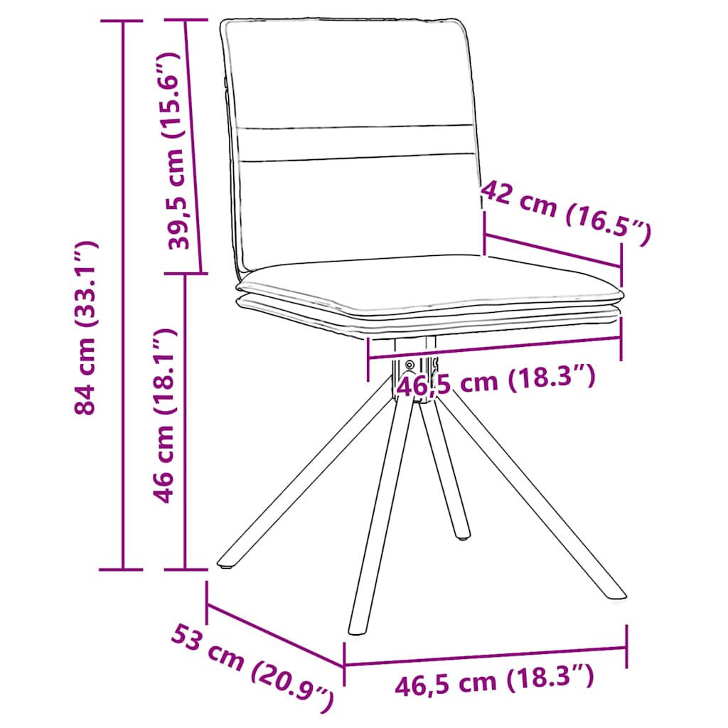 Scaun de sufragerie din piele sintetică gri închis