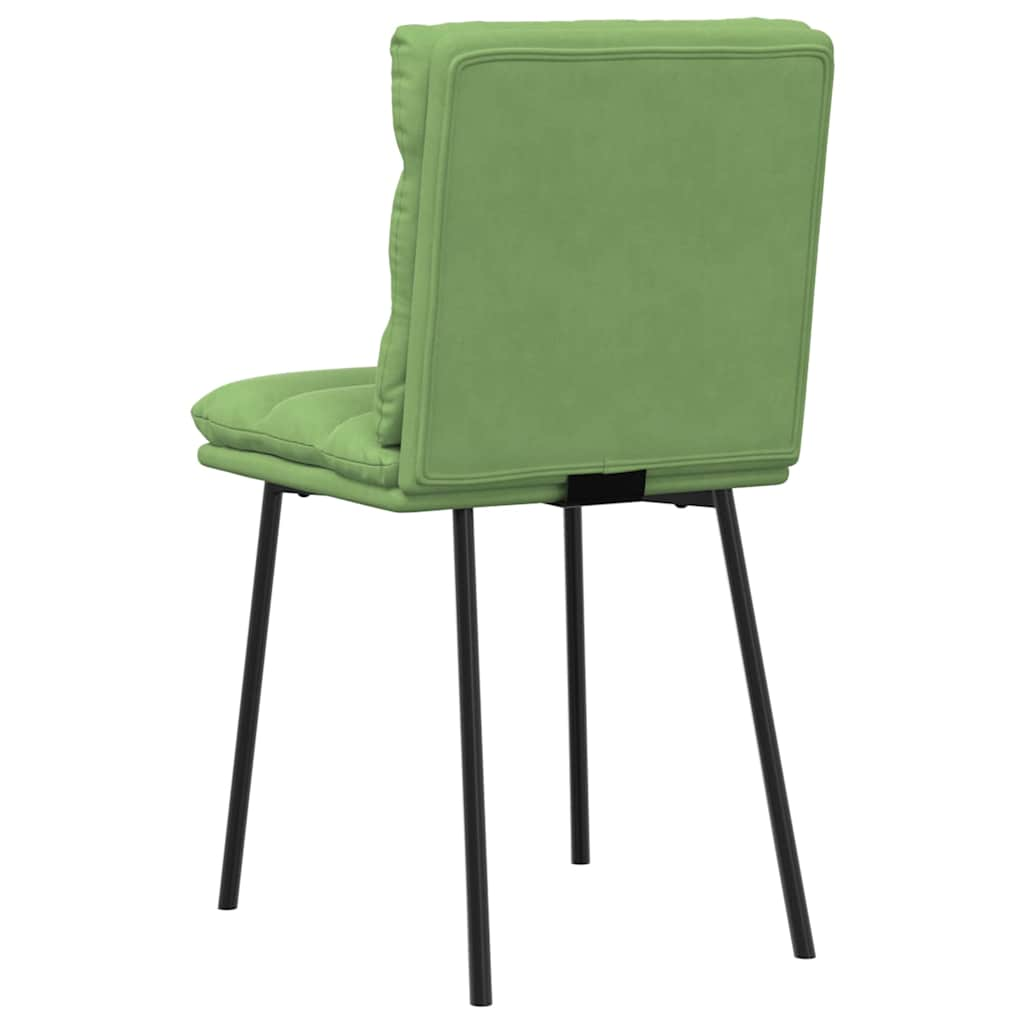 Kitchen chairs, 2 pcs., light green, velvet